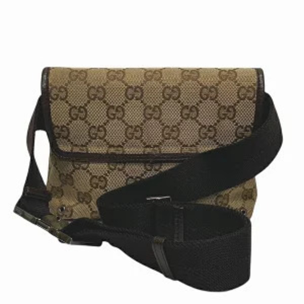 Gucci GG Waist Clutch Canvas Body Bag